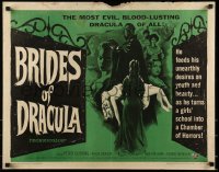 9c068 BRIDES OF DRACULA 1/2sh 1960 Terence Fisher, Hammer, Peter Cushing as Van Helsing!
