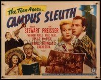 9c083 CAMPUS SLEUTH 1/2sh 1948 Freddie Stewart, June Preisser, the Teen Agers solve the case!