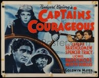 9c086 CAPTAINS COURAGEOUS 1/2sh R1962 Spencer Tracy, Freddie Bartholomew, Lionel Barrymore