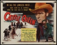 9c087 CATTLE QUEEN 1/2sh 1951 men died quicker under the ice-cold gaze of Western Beauty Maria Hart!
