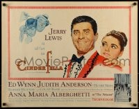 9c096 CINDERFELLA 1/2sh 1960 Norman Rockwell art of Jerry Lewis & Anna Maria Alberghetti!