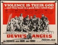 9c131 DEVIL'S ANGELS 1/2sh 1967 Corman, Cassavetes, their god is violence, lust - law they live by