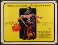 9c132 DEVIL'S BRIDE 1/2sh 1968 wild art, the union of the beauty of woman and the demon of darkness