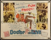 9c137 DOCTOR IN LOVE 1/2sh 1961 an epidemic of fun & frolic 11 out of 10 doctors recommend!