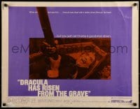 9c146 DRACULA HAS RISEN FROM THE GRAVE 1/2sh 1969 Hammer, vampire Christopher Lee!