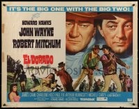 9c150 EL DORADO 1/2sh 1966 John Wayne, Robert Mitchum, Howard Hawks, the big one with the big two!