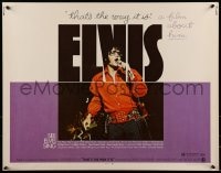 9c153 ELVIS: THAT'S THE WAY IT IS 1/2sh 1970 great close image of Presley singing on stage!