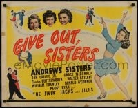 9c183 GIVE OUT SISTERS 1/2sh 1942 Andrews Sisters, Dan Dailey, Grace McDonald!