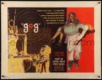 9c184 GOG style B 1/2sh 1954 sci-fi, wacky Frankenstein of steel robot destroys its makers!