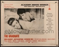 9c186 GRADUATE 1/2sh R1972 classic image of Dustin Hoffman & Anne Bancroft in bed!