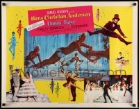 9c195 HANS CHRISTIAN ANDERSEN style A 1/2sh 1953 cool montage of Danny Kaye, Zizi Jeanmarie & cast!