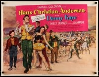 9c196 HANS CHRISTIAN ANDERSEN style B 1/2sh 1953 cool art of Danny Kaye, Zizi Jeanmarie & cast!