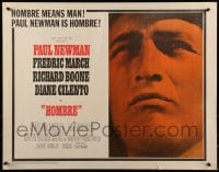 9c214 HOMBRE 1/2sh 1966 Paul Newman, Martin Ritt, Fredric March, it means man!
