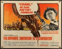 9c237 INVITATION TO A GUNFIGHTER 1/2sh 1964 vicious killer Yul Brynner brings a town to its knees!