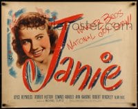 9c245 JANIE style B 1/2sh 1944 Michael Curtiz, Joyce Reynolds is the gleam in the eye of every G.I.!