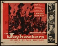 9c247 JAYHAWKERS style B 1/2sh 1959 Jeff Chandler, Fess Parker, Nicole Maurey, Henry Silva