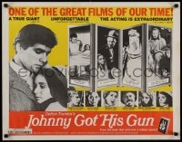 9c253 JOHNNY GOT HIS GUN 1/2sh 1971 Timothy Bottoms, Sutherland, from Dalton Trumbo novel!
