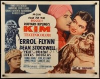 9c260 KIM 1/2sh R1962 Errol Flynn & Dean Stockwell in mystic India, from Rudyard Kipling story!
