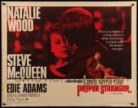 9c291 LOVE WITH THE PROPER STRANGER 1/2sh 1964 romantic close up of Natalie Wood & Steve McQueen!
