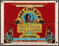 9c294 MAD DOGS & ENGLISHMEN 1/2sh 1971 Joe Cocker, rock 'n' roll, cool poster design!