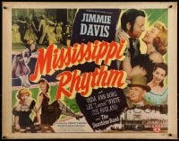 9c312 MISSISSIPPI RHYTHM 1/2sh 1949 Louisiana Governor Jimmie Davis, includes cool poker image!