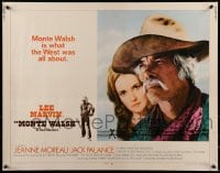 9c316 MONTE WALSH 1/2sh 1970 best portrait of cowboy Lee Marvin & pretty Jeanne Moreau!