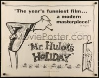 9c321 MR. HULOT'S HOLIDAY 1/2sh 1954 Jacques Tati, Les vacances de M. Hulot