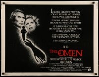 9c348 OMEN style F 1/2sh 1976 Gregory Peck, Lee Remick, Satanic horror, you've been warned!