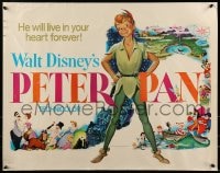 9c363 PETER PAN 1/2sh R1976 Walt Disney animated cartoon fantasy classic, great full-length art!