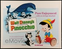 9c364 PINOCCHIO 1/2sh R1978 Disney classic fantasy cartoon about a wooden boy who wants to be real!
