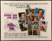 9c373 PRUDENCE & THE PILL 1/2sh 1968 Deborah Kerr, David Niven, Judy Geeson, birth control comedy!