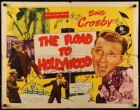 9c387 ROAD TO HOLLYWOOD 1/2sh 1946 huge close up of singing Bing Crosby and wacky images!