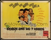 9c389 ROBIN & THE 7 HOODS 1/2sh 1964 Frank Sinatra, Dean Martin, Sammy Davis Jr, Bing Crosby!