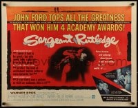 9c402 SERGEANT RUTLEDGE 1/2sh 1960 John Ford surpasses the greatness that won him 4 Academy Awards!