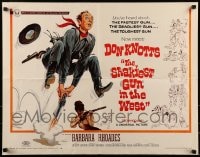9c404 SHAKIEST GUN IN THE WEST 1/2sh 1968 Barbara Rhoades with rifle, Don Knotts pistol hopping!