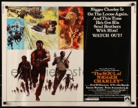 9c417 SOUL OF NIGGER CHARLEY 1/2sh 1973 Fred Williamson has his soul brothers with him this time!