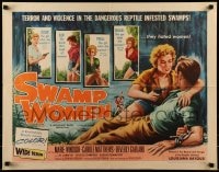 9c434 SWAMP WOMEN style B 1/2sh 1956 love-starved Louisiana bayou women lust for men, weird adventure!