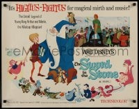 9c440 SWORD IN THE STONE 1/2sh R1973 Disney's cartoon of young King Arthur & Merlin the Wizard!