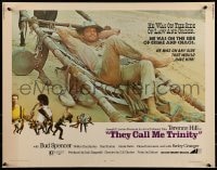 9c451 THEY CALL ME TRINITY 1/2sh 1971 great image of Terence Hill taking it easy!