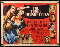 9c453 THREE MUSKETEERS 1/2sh R1956 Lana Turner, Gene Kelly, June Allyson, Angela Lansbury