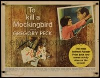 9c457 TO KILL A MOCKINGBIRD 1/2sh 1963 Gregory Peck classic, Harper Lee's famous novel!