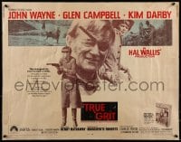 9c463 TRUE GRIT 1/2sh 1969 John Wayne as Rooster Cogburn, Kim Darby, Glen Campbell