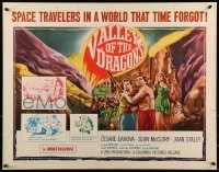 9c475 VALLEY OF THE DRAGONS 1/2sh 1961 Jules Verne, dinosaurs & spiders in a world time forgot!