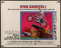 9c479 VIVA KNIEVEL 1/2sh 1977 best artwork of the greatest daredevil jumping his motorcycle!