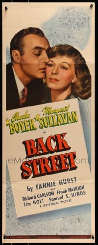 9c532 BACK STREET insert 1941 Charles Boyer & Margaret Sullavan, written by Fannie Hurst!