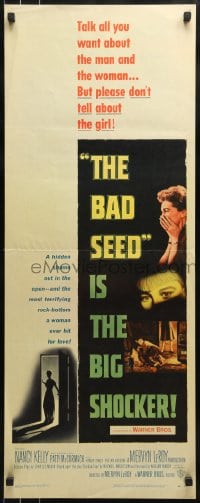 9c535 BAD SEED insert 1956 the big shocker about really bad terrifying little Patty McCormack!