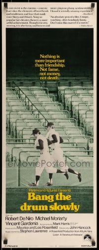 9c537 BANG THE DRUM SLOWLY insert 1973 Robert De Niro, image of New York Yankees baseball stadium!