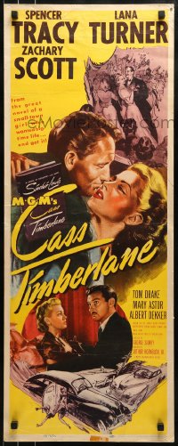 9c584 CASS TIMBERLANE insert 1948 Spencer Tracy proposes to much younger beautiful Lana Turner!