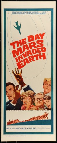 9c612 DAY MARS INVADED EARTH insert 1963 their bodies & brains were destroyed by alien super-minds!