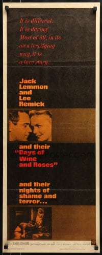 9c614 DAYS OF WINE & ROSES insert 1963 Blake Edwards, alcoholics Jack Lemmon & Lee Remick!